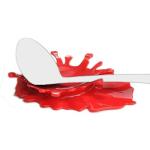 Ketchup-Shaped Silicone Spoon Rest Holder