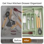Expandable Silverware Organizer for Kitchen Utensils