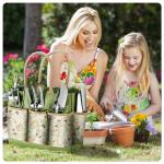 9-Piece Heavy Duty Gardening Tool Set with Organizer