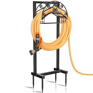 Sturdy Metal Garden Hose Holder for 151 Feet