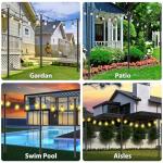 10Ft Outdoor String Light Poles - 4 Pack