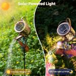 Solar Watering Can Lights for Garden Decor
