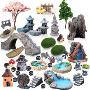 Fairy Garden Accessories Set for Miniature Landscapes