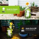 Loving Frog Solar Garden Statue for Outdoor Decor