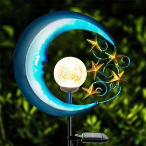 EPROSMIN Solar Crackle Glass Garden Lights
