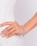 Miabella 925 Silver Byzantine Bracelet for Women