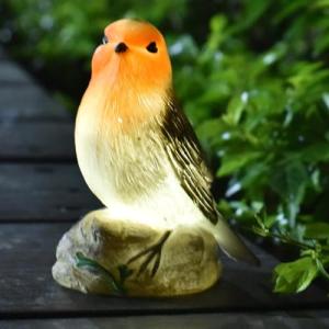 Cute Solar Bird Statues for Outdoor Decor
