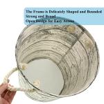 Collapsible Tree Stump Laundry Basket with Rope Handles