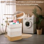 Large 85L Cotton Rope Laundry Hamper with Handles