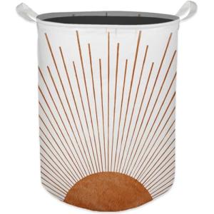 Boho Collapsible Laundry Basket - Terracotta Organizer