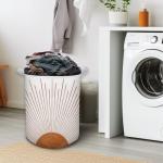 Boho Collapsible Laundry Basket - Terracotta Organizer