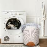 Boho Collapsible Laundry Basket - Terracotta Organizer