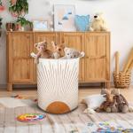 Boho Collapsible Laundry Basket - Terracotta Organizer