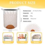 Boho Collapsible Laundry Basket - Terracotta Organizer