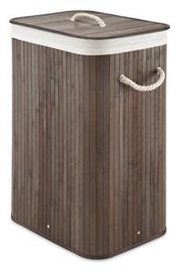 Bamboo Laundry Hamper with Rope Handles