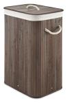 Bamboo Laundry Hamper with Rope Handles