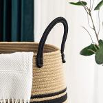 Collapsible Jute Rope Laundry Hamper – 105L
