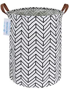Geometric Collapsible Canvas Laundry Basket Organizer