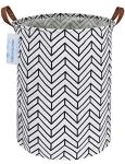 Geometric Collapsible Canvas Laundry Basket Organizer
