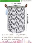 Geometric Collapsible Canvas Laundry Basket Organizer