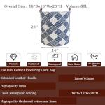 TeLUVHome 80L Waterproof Collapsible Laundry Hamper