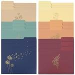 18 Pack Floral Decorative File Folders with Tabs