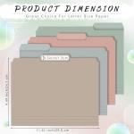 48 Colored Manila File Folders with Labels