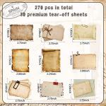 Vintage Sticky Note Pads - 270 Antique Sheets