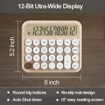Benkaim 12-Digit Desk Calculator with Large Buttons