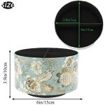 Round Leather Organizer for Art Supplies and Remotes