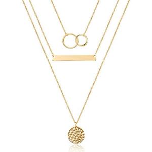 Dainty 14K Layered Choker Necklace for Women