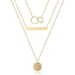 Dainty 14K Layered Choker Necklace for Women