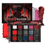Gothic Red Black Eyeshadow Palette for Bold Looks