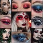 Gothic Red Black Eyeshadow Palette for Bold Looks