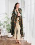 ZonLi Green Plaid Cozy Throw Blanket 50'' x 60