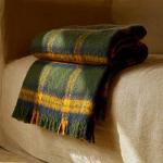 ZonLi Green Plaid Cozy Throw Blanket 50'' x 60