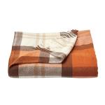 Cozy Spice Plaid Faux Cashmere Throw Blanket