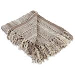 Braided Striped Throw Blanket - Stone, 50x60