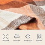 Cozy Spice Plaid Faux Cashmere Throw Blanket