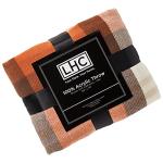 Cozy Spice Plaid Faux Cashmere Throw Blanket