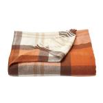 Cozy Spice Plaid Faux Cashmere Throw Blanket