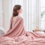 Soft Pink Throw Blanket - Lightweight & Cozy