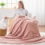 Soft Pink Throw Blanket - Lightweight & Cozy