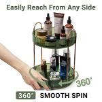 360 Rotating Makeup Organizer - 2 Tier Green