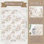 Cozy Floral Throw Blanket in Tan