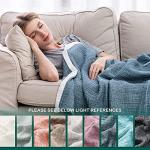 Cotton Muslin Throw Blanket - Vintage Blue 50"x60