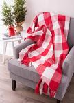 Buffalo Check Rustic Farmhouse Throw Blanket, 50x60