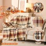 Cozy Fall Plaid Throw Blanket for Home