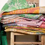 Vintage Kantha Quilts: Handmade Boho Throw Blankets