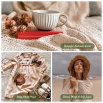 Handmade Boho Crochet Throw Blanket, 50"x60